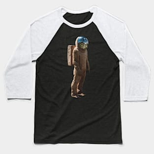 The Wooden Astronaut Statue Baseball T-Shirt